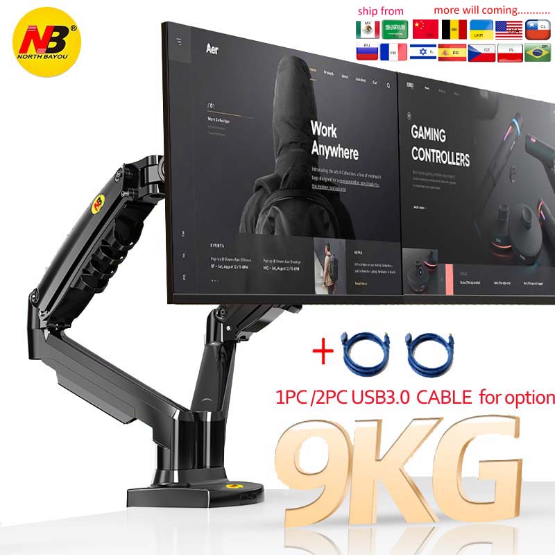 Dual Monitor Desk Setup - Supporto per Doppio Monitor NB F160