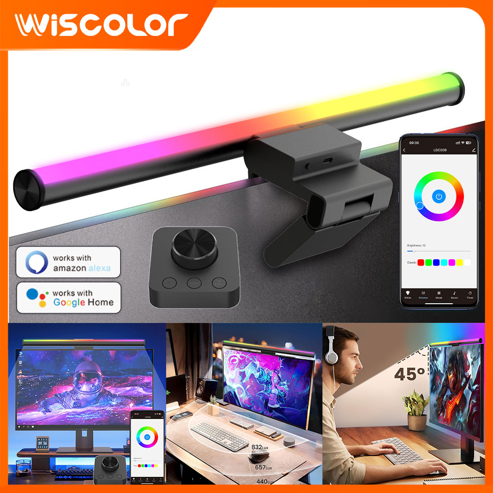 Setup Desk Monitor - Lampada a Sospensione per Monitor, Barra