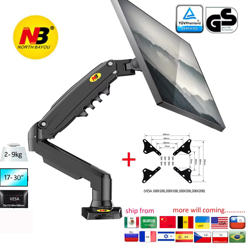 Dual Monitor Desk Setup - NUOVO NB F80 Supporto per Monitor