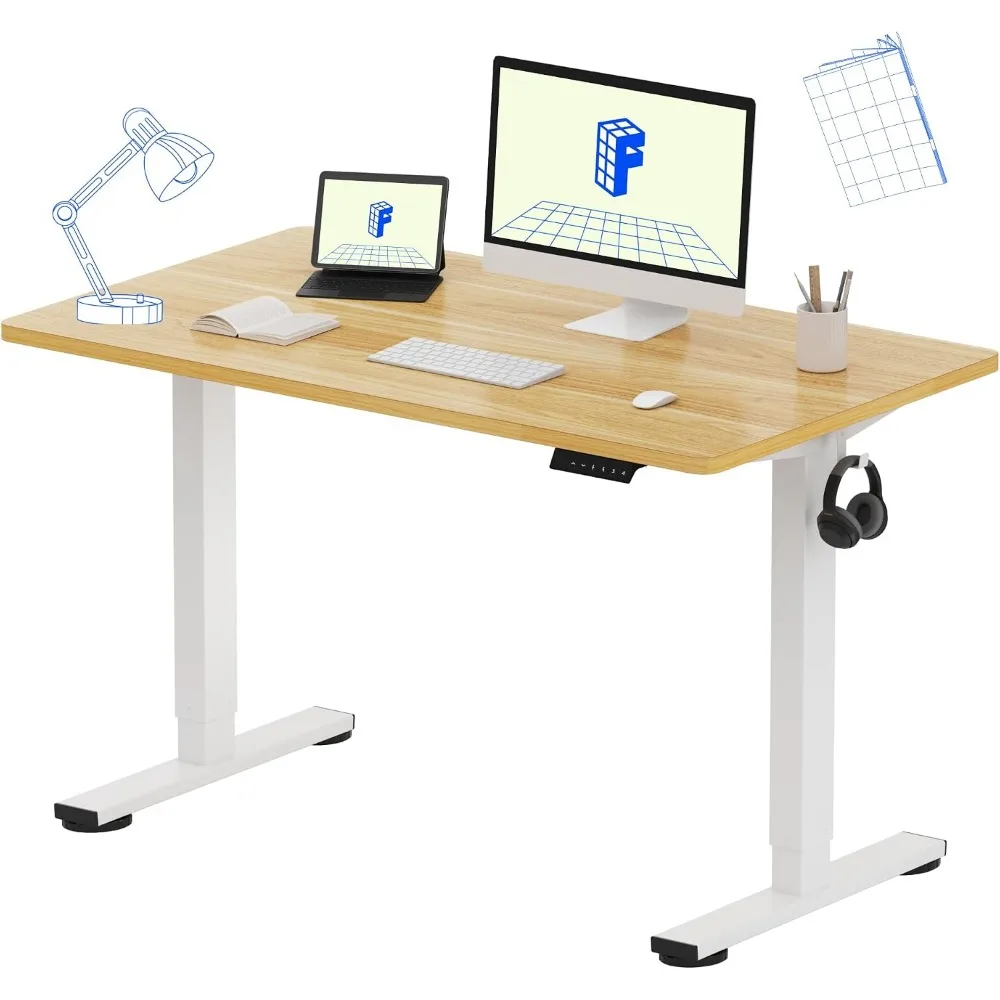 Dual Monitor Desk Setup - Scrivania Regolabile in Altezza Monoblocco 48