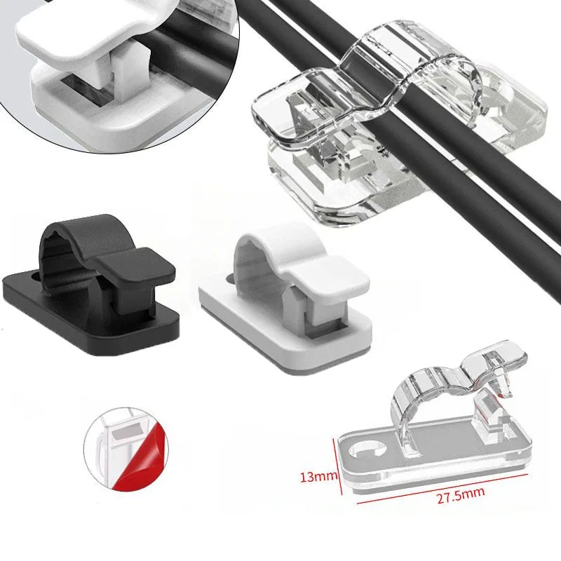 Desk Setup Cable Management - 10/50PCS Organizzatore di cavi Pinze Gestione