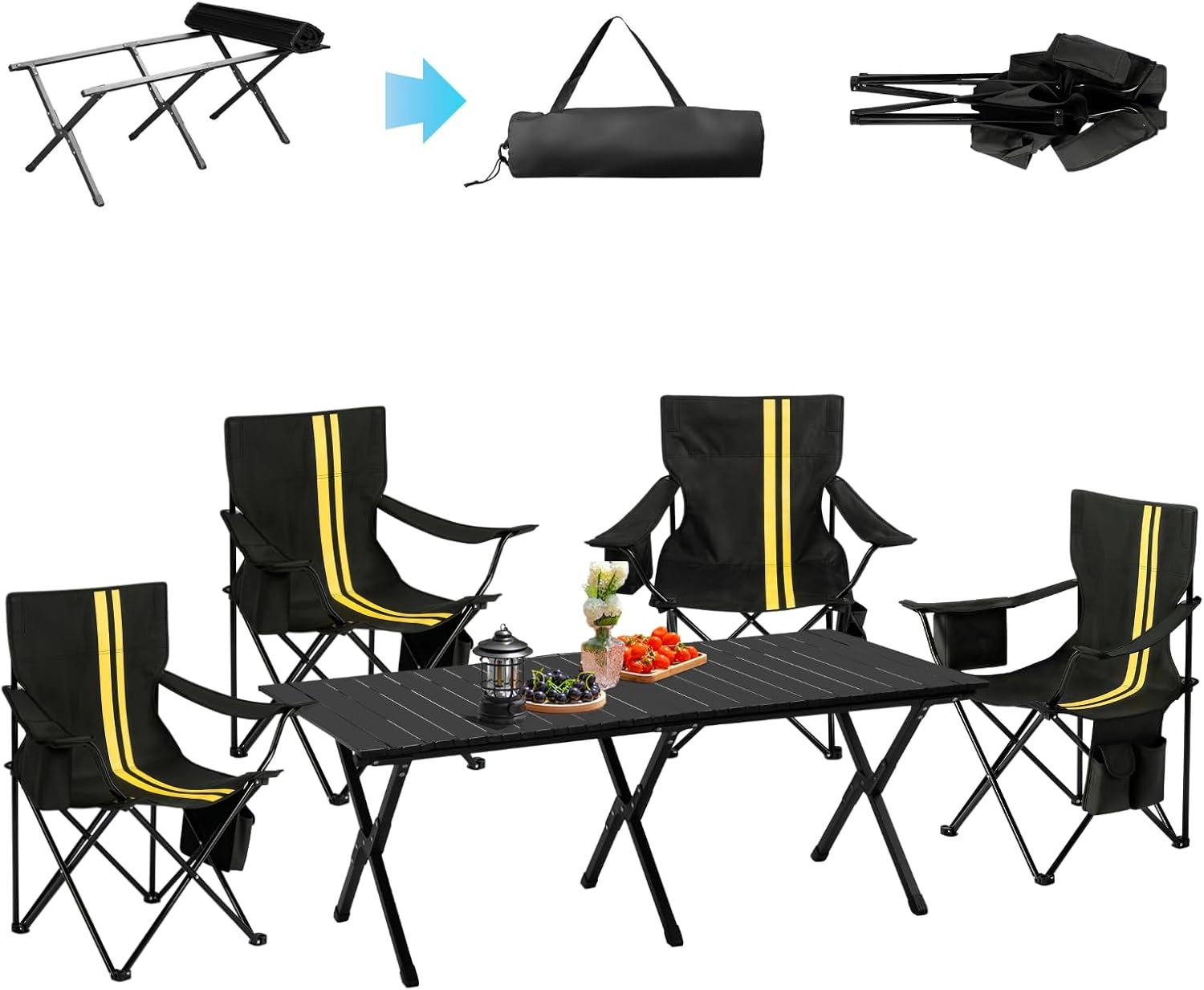Desk Setup Kit - Set di 5 sedie e tavolo