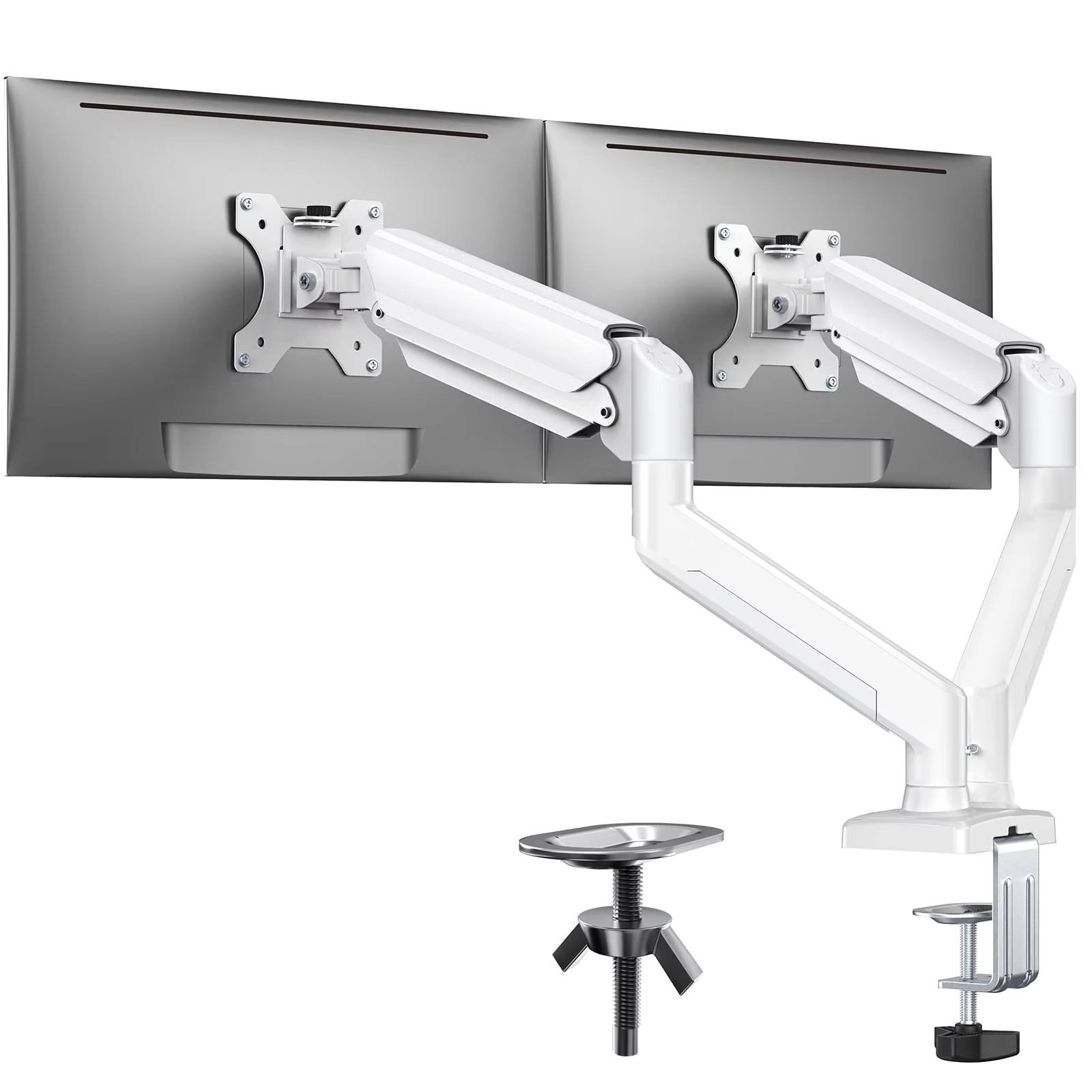 Dual Monitor Desk Setup - Staffa per display espandibile universale da