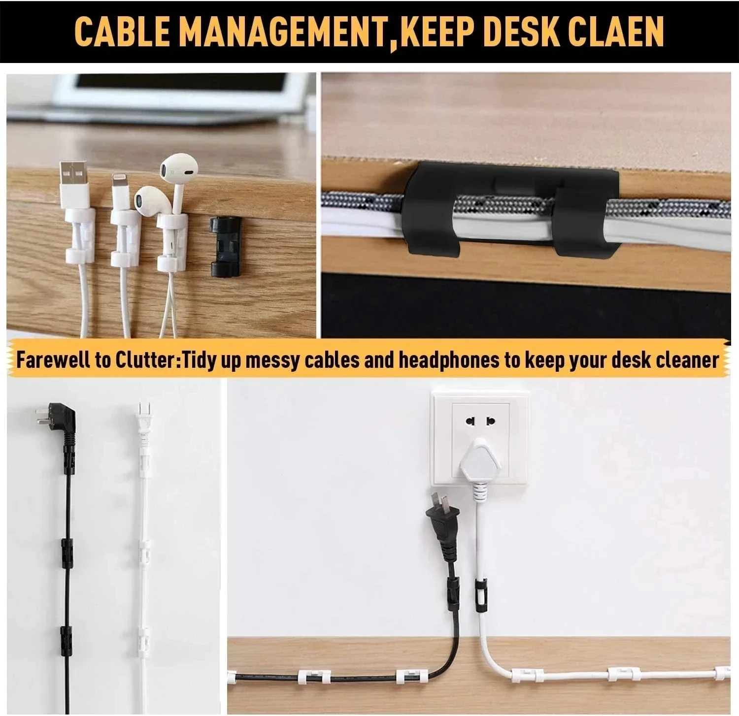 Organizzatore di cavi, support - Desk Setup Cable Management recensione e prezzo