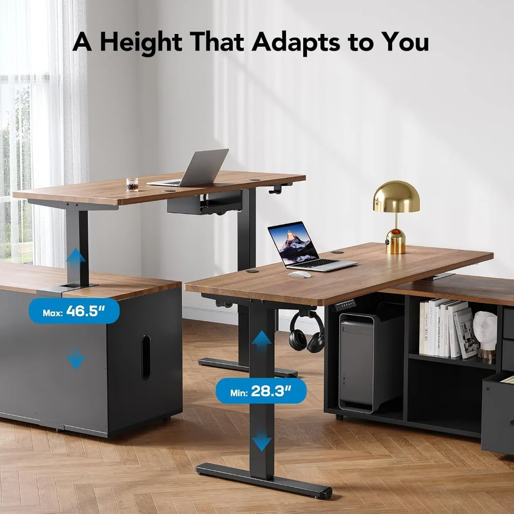 Scrivania a L HUANUO da 55 pol - Desk Setup L Shaped recensione e prezzo