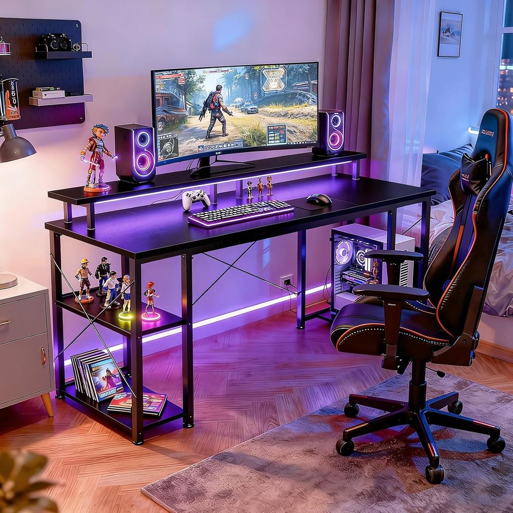 Scrivania da Gaming con 55 LED - Desk Setup L Shaped recensione e prezzo