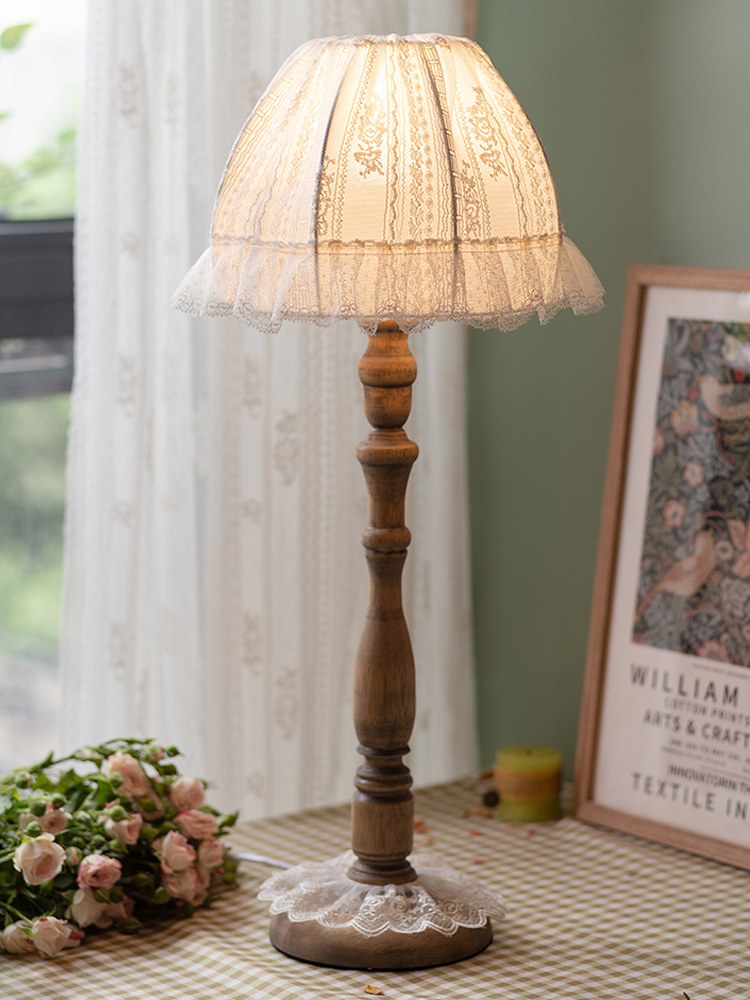 European Solid Wood Table Lamp - Desk Setup Wallpaper recensione e prezzo