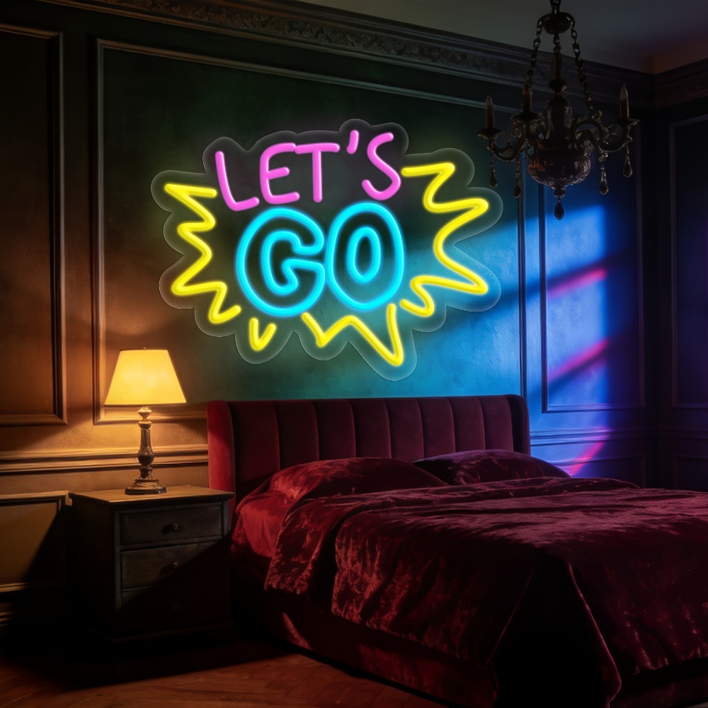LET'S GO Insegna al Neon LED M - Desk Setup Inspiration recensione e prezzo