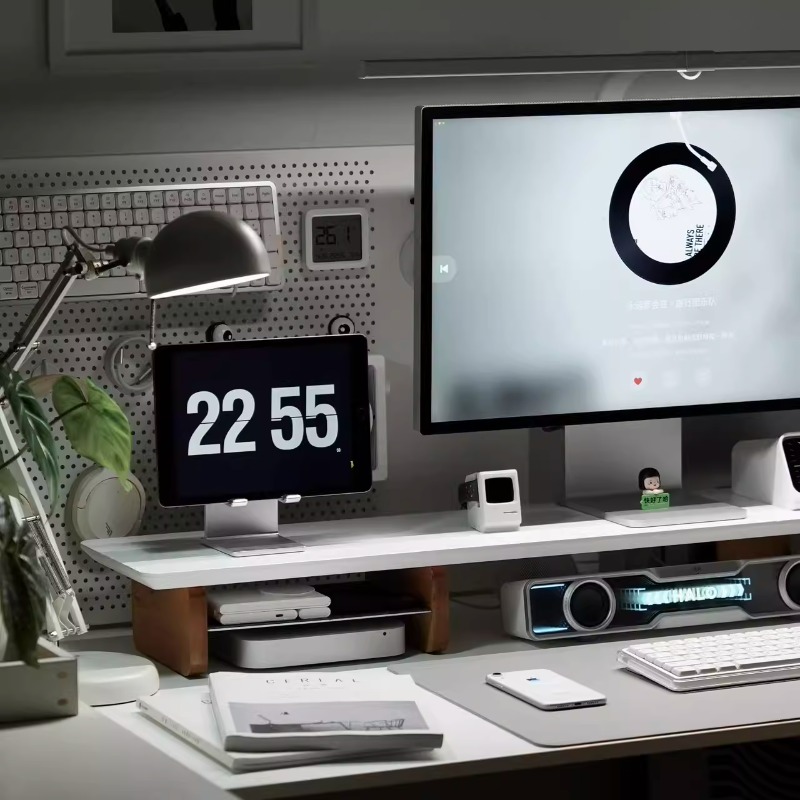 Supporto per monitor moderno S - Desk Setup With Laptop And Monitor recensione e prezzo