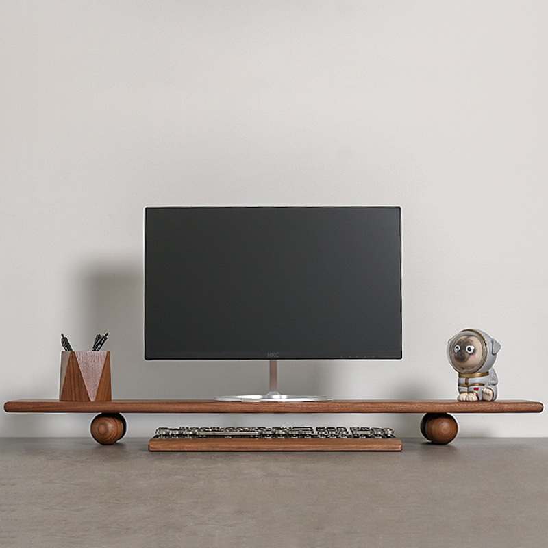 Supporto per monitor in legno  - Desk Setup With Laptop And Monitor recensione e prezzo