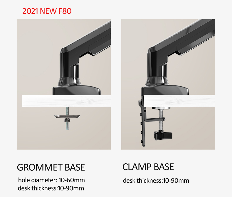 NUOVO NB F80 Supporto per Moni - Dual Monitor Desk Setup recensione e prezzo