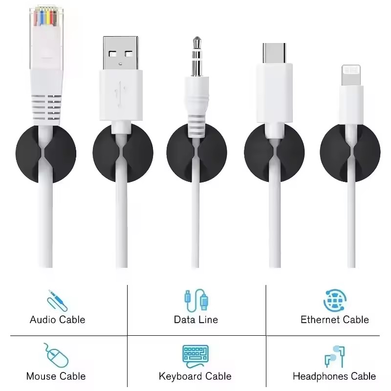 5/50 Pezzi Clip per Cavi da Sc - Desk Setup Cable Management recensione e prezzo