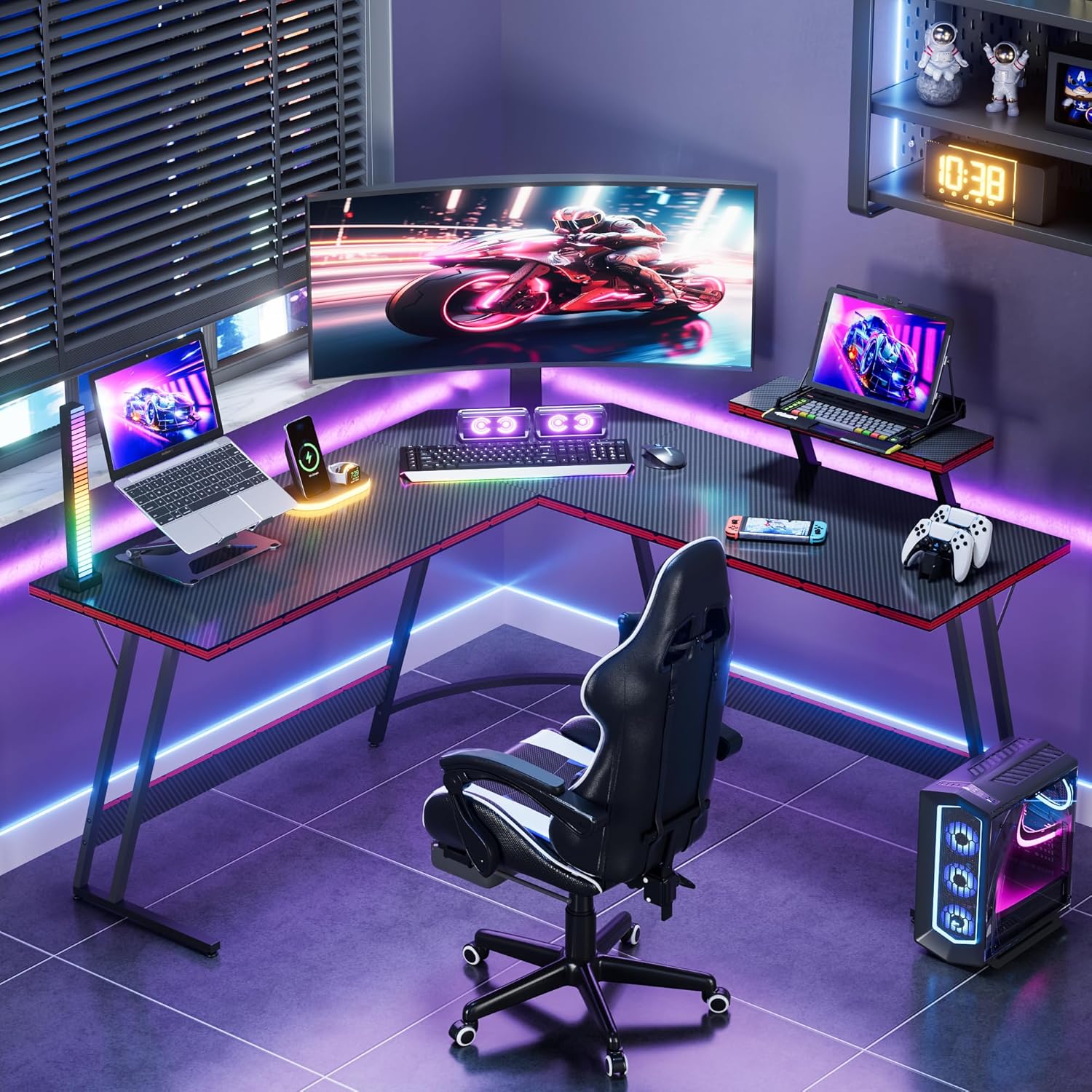Scrivania da Gaming a L Regola - Setup Desk Monitor recensione e prezzo