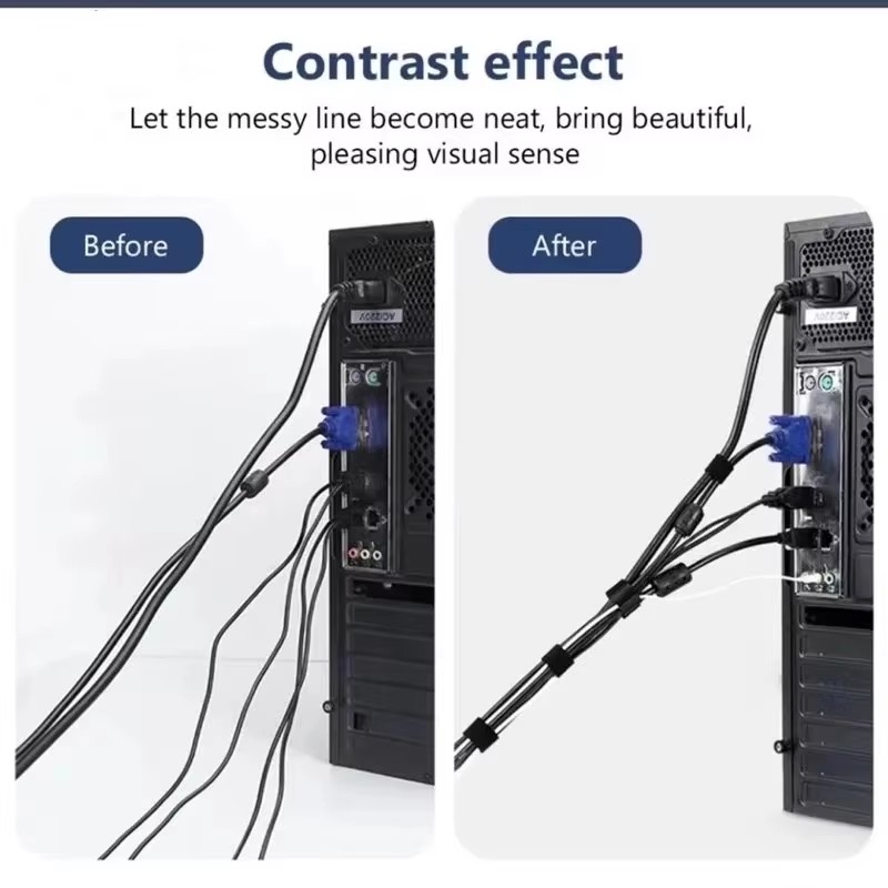Organizzatore di cavi strappab - Desk Setup Cable Management recensione e prezzo