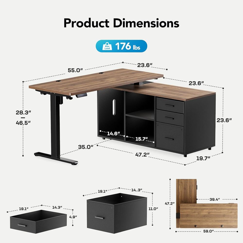 Scrivania a L da 55 pollici co - Desk Setup L Shaped recensione e prezzo